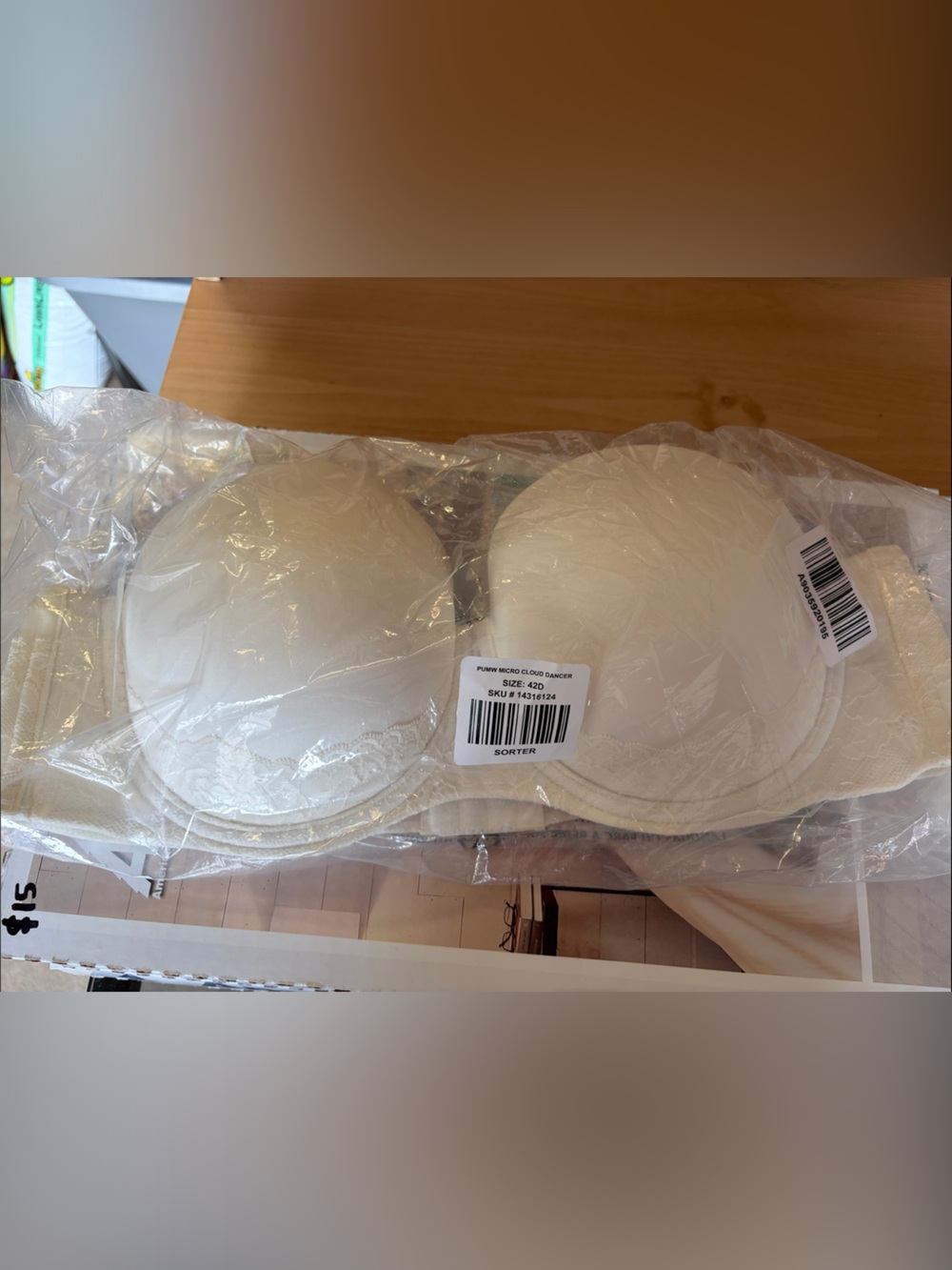 torrid cloud dancer color  Lace Strapless Bra